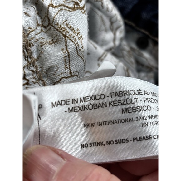 Ariat M2 Jeans 38X36 Medium Wash Relaxed Bootcut Cowboy Rodeo Whisker Denim Work - Picture 6 of 16